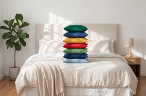 Premium Solid Cotton Eco-Friendly Modern Cushion Cover High Quality Soft <b>Pillow</b> Cover Luxury <b>Sofa</b> Living Room Hotel Home Decor - Product Image 4