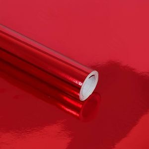 Self Adhesive <b>Red</b> Holographic Sparkle Vinyl Film <b>Glitter</b> Craft Sheet for DIY Decoration Scrapbooking Projects OEM Bulk Wholesale - Product Image 2