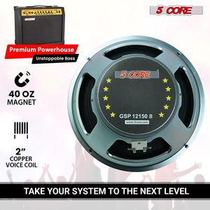 Altoparlante per Chitarra 5Core 12 Pollici 300W 8Ohm/16Ohm Magnete 40Oz Bobina 2 Pollici Driver per Amplificatore - Product Image 4