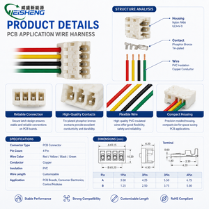 Connecteur Rast 4 broches pas de 2,5 mm pour applications PCB - Prix de gros - Product Image 3