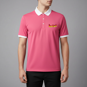 เสื้อโปโลชายแขนสั้นแบบทางการ ราคาขายส่ง ผ้าฝ้ายกันหด ไซส์ใหญ่ คอปกพับได้ - Product Image 2