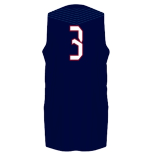 Completo da Basket Senza Maniche per Uomo, Maglia da Allenamento Traspirante ad Asciugatura Rapida, Uniforme Sportiva di Squadra Blu e Bianca - Product Image 2