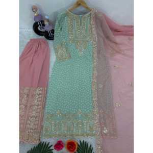 ชุดสูทผู้หญิงดีไซเนอร์ พร้อมงานปัก-เสื้อ กระโปรง และผ้าคลุมไหล่ - Product Image 3