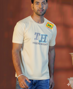 T-shirt pour homme de haute qualité, 100% coton tricoté premium, manches courtes, couleur unie, imprimé en sérigraphie, anti-boulochage, respirant - Product Image 1