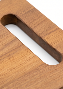 Planche à découper rectangulaire en teck massif de qualité supérieure, écologique, antibactérienne, ustensiles de cuisine, couteau en acier inoxydable - Product Image 5