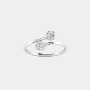 Anillo Minimalista de Moda con Diamantes Redondos de 0.30 CTW en Engaste de Bisel para Mujer - Product Image 5