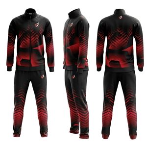 Conjunto Deportivo de Alta Calidad con Logotipo Personalizado para Hombre, Chaqueta con Cremallera de Forro Polar, Pantalones Jogger, Conjunto de 2 Piezas, Traje Deportivo Ajustado - Product Image 1