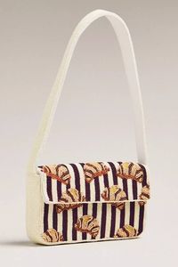 Summer Beach Theme Leopard Print Beaded Zipper Closure Removable <b>Strap</b> <b>Shoulder</b> Bag Handmade Women Vacation Aesthetic 3pcs - Product Image 3