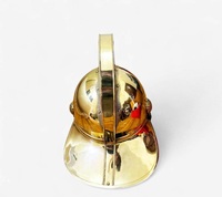 Casque de pompier vintage en laiton CHk, fait main, poli or, décoration d'intérieur, logo personnalisé Calvin, Diwali, Fête des Mères, Noël, Nouveauté