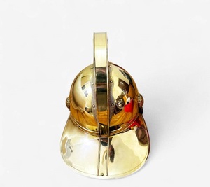 CHk Vintage Brass Fireman Firefighter Helmet Handmade Polished Gold Home Decor Calvin Metal Diwali Mother's Christmas New Year - Product Image 4