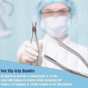Forceps d'extraction dentaire manuels de qualité médicale, ergonomiques, en acier inoxydable, certifiés CE, instrument durable pour l'extraction dentaire - Product Image 2
