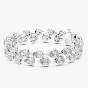 Pulsera de Plata de Ley 925 con Moissanita y Eslabones de Piedras Brillantes, Moderna y Elegante para Hombres y Mujeres - Product Image 2