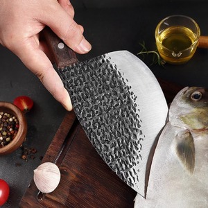 Custom Handmade Forged Carbon Steel Fish Cleaver <b>Knife</b> Wood Handle Leather Sheath 8in 3.0mm Thick Blade Extra <b>Sharp</b> Modern - Product Image 4