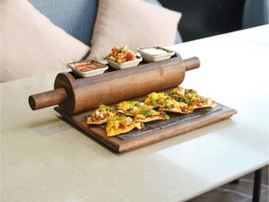 Multipurpose Wooden <b>Rolling</b> <b>Pin</b> for Pizza Pastry Bread and Cookies - Product Image 2