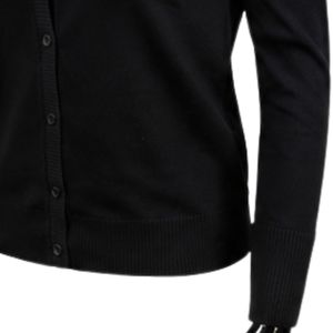 Women Black Pink Green Button Front <b>Cardigan</b> <b>Sweater</b> Casual Knit Long Sleeve Embroidered Top Fashion Apparel Stylish Outerwear - Product Image 2