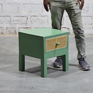 Modern Wooden Coffee <b>Table</b> Green <b>Storage</b> <b>Side</b> <b>Table</b> for Bedroom and Living Room SUREN SPACE SS4616 - Product Image 3