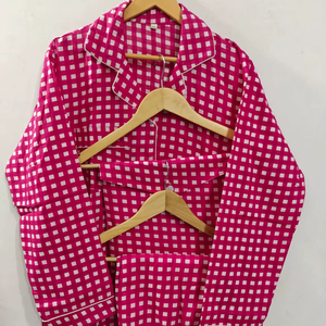 Pure Cotton Suits <b>Pyjama</b> & Top Sets Premium Night Pajamas Suit Wholesale Factory Supply Sleep Wear Women's Beautiful Printed - Product Image 1