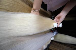 Super doble dibujado recto 100 gramos a granel vietnamita virgen extensiones de cabello teñido mejor precio directo proveedor de lujo permanente - Product Image 5