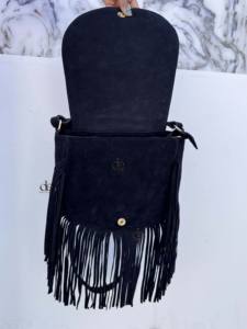 Sacs à main en cuir véritable avec franges, personnalisés en gros, sacs bandoulière élégants en cuir, sacs bohèmes, sacs vintage élégants style gypsy - Product Image 3