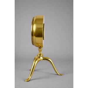 En promotion : Horloge de bureau en laiton, design circulaire traditionnel, mouvement à quartz, fonctionne à piles, affichage à aiguilles, silencieuse, sans tic-tac - Product Image 3
