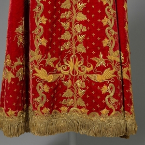 <b>Red</b> Velvet Embroidered Salwar Kameez Embroidery Dupatta Ethnic Women's Party Wear Wedding Dress - Product Image 6