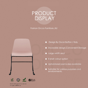 Seguro No tóxico e inodoro Robusto 100% Nuevo material PP University College IT Classroom University Student Dormitorio Silla de plástico - Product Image 4