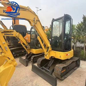 Excavadora de cadenas Komatsu PC55MR de 5.5 toneladas usada con cazo de excavación en buen estado - Product Image 1