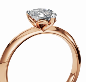 Anillo de Diamantes Reales en Oro de 9kt, 14kt y 18kt, Banda de Oro Amarillo, Rosa y Blanco, Joyería de Diamantes Genuinos, Anillo de Compromiso de Oro Sólido - Product Image 3