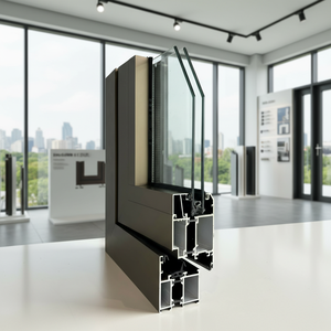 Porte pliante moderne neuve haut de gamme pour maison commerciale et résidentielle, 2 battants, pour villa, portes à battants en aluminium OEM/ODM du Vietnam - Product Image 6