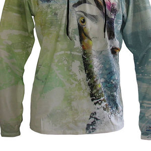 Durable Quick Dry Unisex Fishing <b>Hoodies</b> <b>Lightweight</b> Breathable Fishing <b>Hoodies</b> For Men In Wholesale - Product Image 5