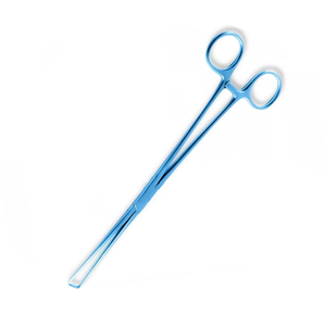 Blue Color Coated Uterine Forceps High Quality Stainless Steel Gynecology Surgical Instrument Uterine Holding Reusable Tool - Product Image 2
