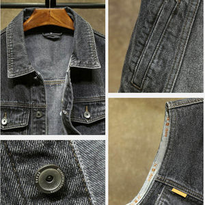 Chalecos de Mezclilla Personalizados de Alta Calidad para Hombre, para Invierno, Venta al Por Mayor, Ropa Casual con Relleno de Algodón y Decoración de Botones - Product Image 6