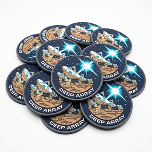 Badge rond en PVC souple, motif fleur de lavande, patch 3D en caoutchouc, pour sac à dos, veste, casquette, tablier, fabrication OEM - Product Image 2