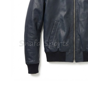 2026 Men's Comfortable Warm Leather Jacket High Quality Customized Winter Coat In Wholesale High Quality Low Price - Product Image 4