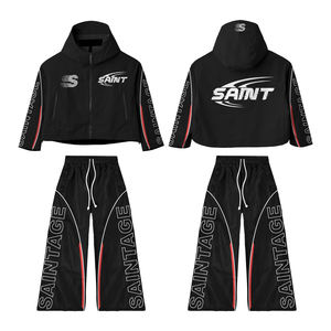 Custom Blue <b>White</b> <b>Tracksuit</b> Set Men Athletic Windbreaker Jacket Jogger Pants Team Sportswear OEM Wholesale - Product Image 3