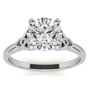 Anillo de Moissanita en Plata de Ley 925 Chapado en Oro, Anillo de Compromiso Solitario, Anillo de Promesa Nupcial, Joyería para Aniversario de Bodas y Fiestas - Product Image 1