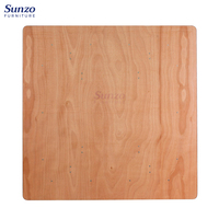 Table de Banquet carrée pliante en bois utilisé par événements pour la cuisine de fête de mariage pour la location en gros SZ