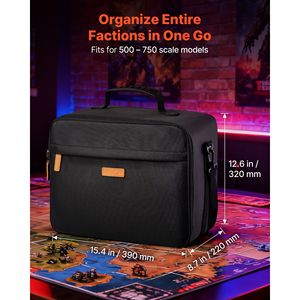 Borsa Miniatura per Conservazione e Trasporto Modellini in Scala 1:500-1:750 con Tracolla Regolabile, Custodia per Esposizione di Modellini - Product Image 2