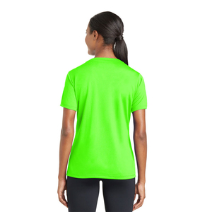 Camiseta de Punto de Manga Corta con Cuello en V para Mujer, Impresión Personalizada al por Mayor, 100% Algodón, Teñido Liso Comprimido, Servicio OEM - Product Image 2