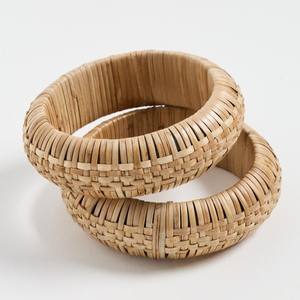 La mejor opción en joyería tejida a mano para mujeres, pulseras de ratán, proveedor de brazaletes, precio de pulseras tipo brazalete. - Product Image 1