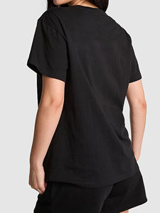 Conjunto Deportivo de Dos Piezas para Mujer, Camiseta de Manga Corta de Secado Rápido y Pantalones Cortos, Algodón y Poliéster, Color Liso - Product Image 2