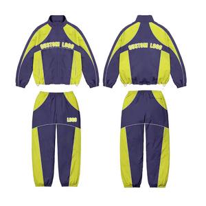 Conjuntos Deportivos Transpirables con Logotipo Personalizado Bordado al por Mayor, Chaqueta Cortavientos de Nailon para Hombre - Product Image 5