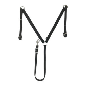 Collier de poitrail pour cheval en cuir véritable, style western rustique, fait main, avec logo personnalisé imprimé. - Product Image 3