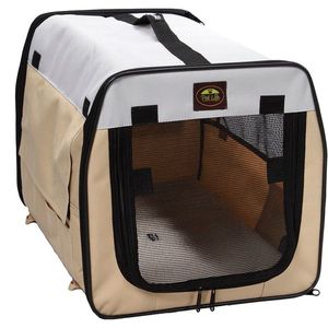 Lightweight Easy <b>Folding</b> Zippered Pet <b>Crate</b> Convenient Travel-Friendly Pet Cage & House - Product Image 2