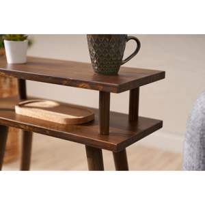 Mesa auxiliar moderna escandinava de dos niveles de Arion Mid Century, muebles decorativos para sala de estar y dormitorio - Product Image 1