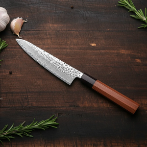 Damascus Steel <b>Knife</b> <b>Set</b> 6Piece Wood Handle Handmade <b>Sharp</b> Chef <b>Knives</b> Japanese Style Damascus Steel Straight Edge Ambidextrous - Product Image 2