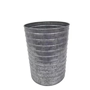 กระถางต้นไม้หรูหราสำหรับตกแต่งบ้าน กระถางดอกไม้สำหรับภายในและภายนอกอาคาร ขายส่ง กระถางเหล็กทรงกลมเคลือบออกไซด์ ขนาดกลาง หรูหรา - Product Image 2