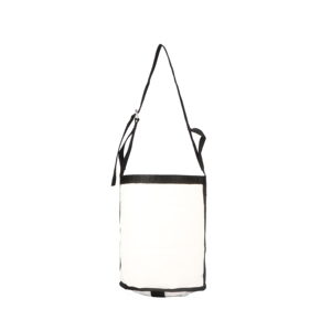 White <b>Canvas</b> Horse Feeding Bag Durable Nose Feed Bag Adjustable Strap Oval Leather Patch Portable Horse Feed Bag - Product Image 4