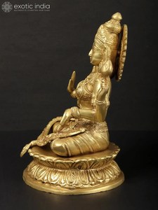 Estatua Grande de Latón del Señor |   Dios hindú de la suerte, decoración para el templo del hogar - Product Image 2