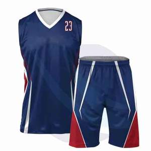Uniforme de volley-ball unisexe à séchage rapide et respirant, impression par sublimation personnalisée, vêtements de sport confortables, ensembles de maillots et de shorts - Product Image 1